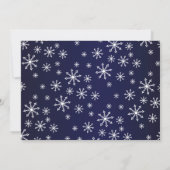 Winterschneeflocken-Brautparty Einladung (Rückseite)