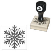 Winterschneeflocken-Briefmarke Gummistempel (Stempel)