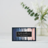 Winterschneeflocken Brush Strokes Visitenkarte (Stehend Vorderseite)