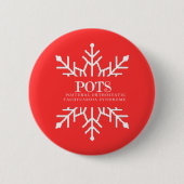 Winterschneeflocken Button (Vorderseite)