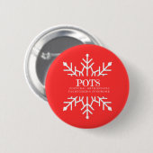 Winterschneeflocken Button (Vorne & Hinten)