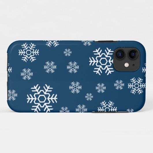 Winterschneeflocken Case-Mate iPhone Hülle (Rückseite (Horizontal))