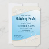 Winterschneeflocken Corporate Holiday Party Einladung (Vorderseite)