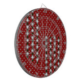 Winterschneeflocken Dartscheibe (Vorderseite Links)