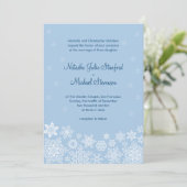 Winterschneeflocken Einladung 5 x 7 Karten (Stehend Vorderseite)