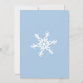 Winterschneeflocken Einladung 5 x 7 Karten (Rückseite)