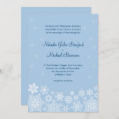 Winterschneeflocken Einladung 5 x 7 Karten (Vorne/Hinten)