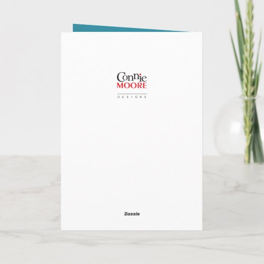 Winterschneeflocken Feiertagskarte (Rückseite)