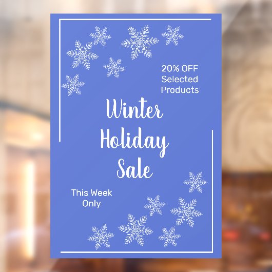 Winterschneeflocken Fensteraufkleber (Blatt 2)