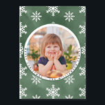 Winterschneeflocken Foto Familienname Weihnachtska Magnetkarte<br><div class="desc">Winterschneeflocken Foto Familienname Weihnachtskarte bietet Ihr schönes Foto inmitten von Schneeflocken und ist personalisiert mit "Frohe Weihnachten" und Ihrem Familiennamen. Was für ein schöner Weg, um Ihre Feiertage in dieser Weihnachtszeit zu versenden. Unsere Weihnachtskartenvorlage macht es so einfach, Ihre Karte anzupassen. Wenn Sie es weiter anpassen möchten, verwenden Sie bitte...</div>