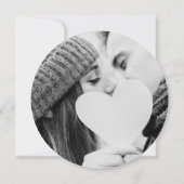 Winterschneeflocken-Foto Hochzeit Einladung (Rückseite)