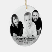 Winterschneeflocken Foto Weihnachtsschmuck (Rechts)