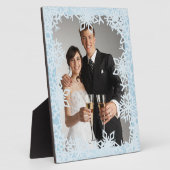 Winterschneeflocken Fotoplatte (Seite)