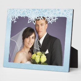 Winterschneeflocken Fotoplatte