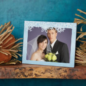 Winterschneeflocken Fotoplatte (Seite)