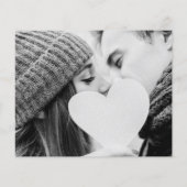 Winterschneeflocken Fotos Hochzeit Einladung (Rückseite)