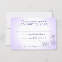 Winterschneeflocken Gemis Violet Wedding Response