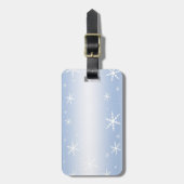 Winterschneeflocken Gepäckanhänger (Vorderseite vertikal)
