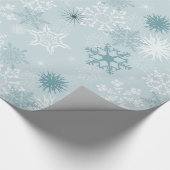 Winterschneeflocken Geschenkpapier (Ecke)