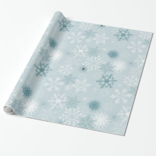 Winterschneeflocken Geschenkpapier