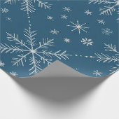 Winterschneeflocken Geschenkpapier (Ecke)