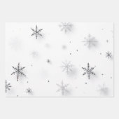 Winterschneeflocken Geschenkpapier Set (Vorderseite 3)