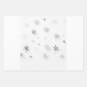 Winterschneeflocken Geschenkpapier Set (Vorderseite 2)