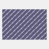 Winterschneeflocken Geschenkpapier Set (Vorderseite 3)