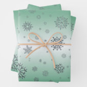 Winterschneeflocken Geschenkpapier Set (Beispiel)