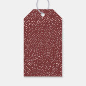 Winterschneeflocken glückliche Ferien Geschenkanhänger (Rückseite)