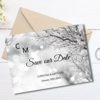 Winterschneeflocken Hochzeit RETTE UNSER DATUM