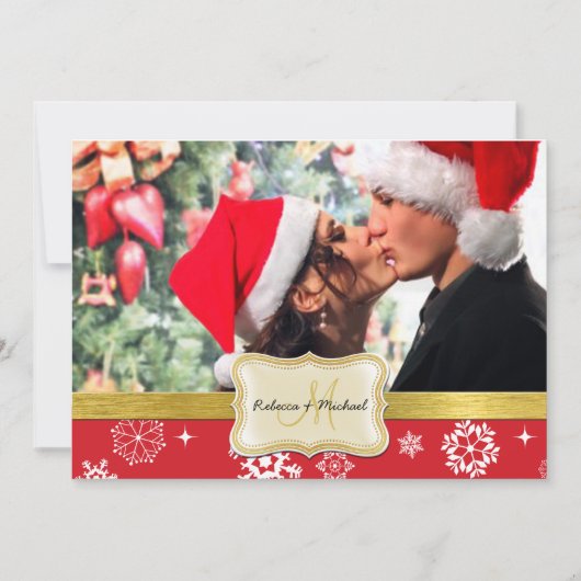 Winterschneeflocken Hochzeitsfeiern Einladung (Vorderseite)