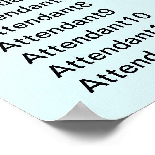 Winterschneeflocken Hochzeitsskalender Poster (Ecke)