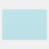 Winterschneeflocken im Aqua Retro Inspiriert Geschenkpapier Set (Vorderseite)