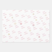 Winterschneeflocken im Glitzer der Nationalstaaten Geschenkpapier Set (Vorderseite 3)