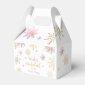 Winterschneeflocken im Glitzer der Nationalstaaten Geschenkschachtel (Rückseite)