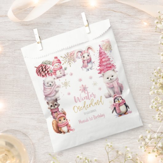 Winterschneeflocken im Glitzer der Nationalstaaten Geschenktütchen (Ausgeschnitten)