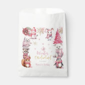 Winterschneeflocken im Glitzer der Nationalstaaten Geschenktütchen (Vorderseite)