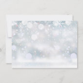 Winterschneeflocken - Informationen zu Herzinfarkt Einladung (Rückseite)