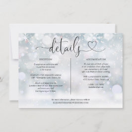 Winterschneeflocken - Informationen zu Herzinfarkt Einladung