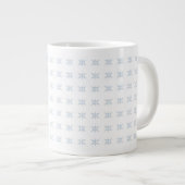 Winterschneeflocken Jumbo-Tasse (Vorderseite Rechts)