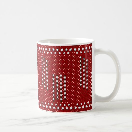 Winterschneeflocken Kaffeetasse (Rechts)