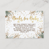 Winterschneeflocken Kinderduschbücher für Kinder Begleitkarte (Vorderseite)