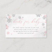 Winterschneeflocken Kinderduschbücher für Kinder Begleitkarte (Vorderseite)