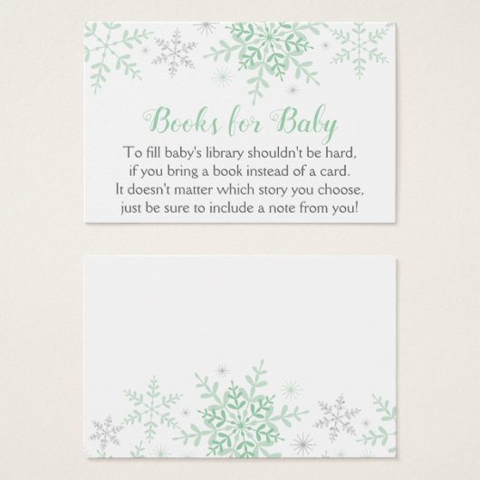 Winterschneeflocken Kinderdusche buchen (Vorne & Hinten)