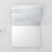 Winterschneeflocken Kinderdusche Danke Karte (Innenseite)