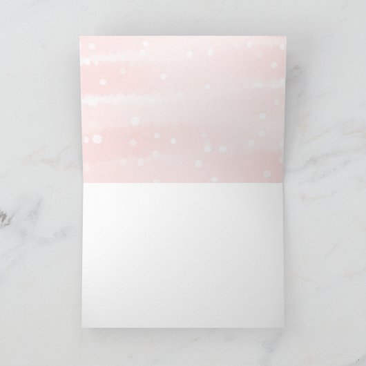 Winterschneeflocken Kinderdusche Danke Karte (Innenseite)