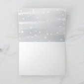 Winterschneeflocken Kinderdusche Danke Karte (Innenseite)