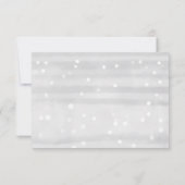 Winterschneeflocken Kinderduschratenkarte Einladung (Rückseite)