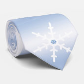 Winterschneeflocken Krawatte (Gerollt)